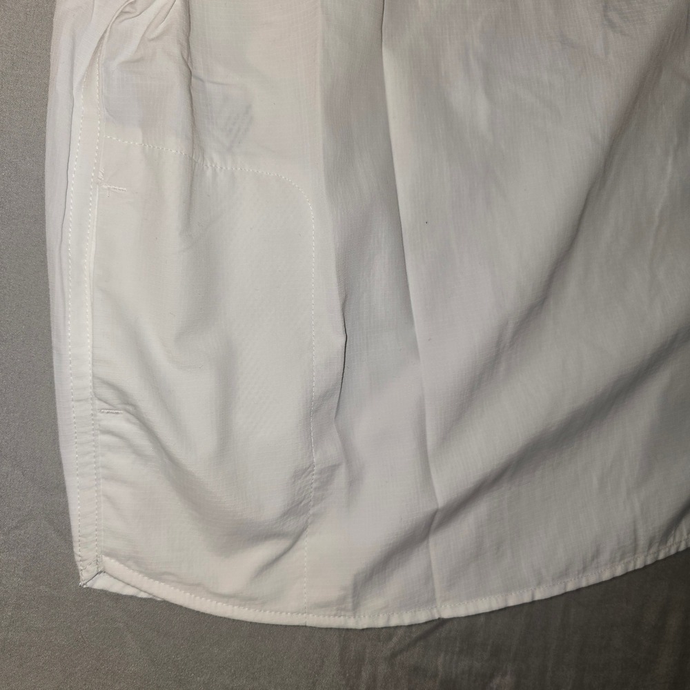 Eddie Bauer Mountain Ripstop Shirt 3X Womens White Short Sleeve UPF 50+ 3732 - Picture 4 of 9